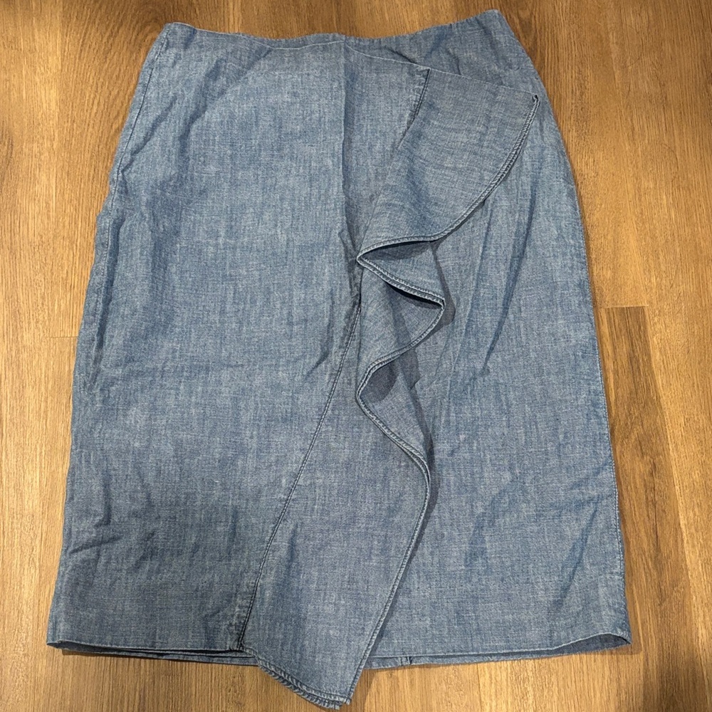 J. Crew Blue Pencil Skirt (bin11)
